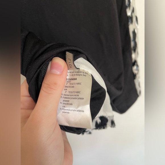 GIAMBATTISTA VALLI ITALY SILK  ANIMAL PRINT TOP TANK BLOUSE SZ S/ 42 - Picture 8 of 8